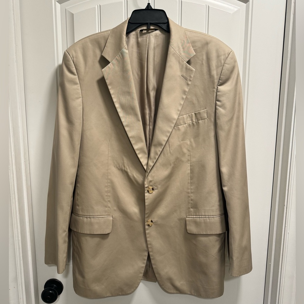 Alexander Julian Beige Men's Blazer -Size 44L